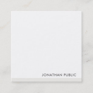 Elegant Simple Template Professional Modern Square Business Card