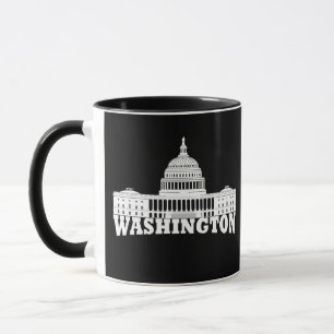 Elegant Simple Washington DC Mug