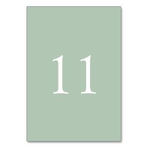 Elegant Simple Watercolor Wedding   Table Number