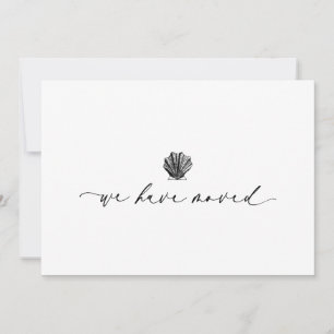 Elegant Simple We Have Moved Handwritten Script Thank You Card