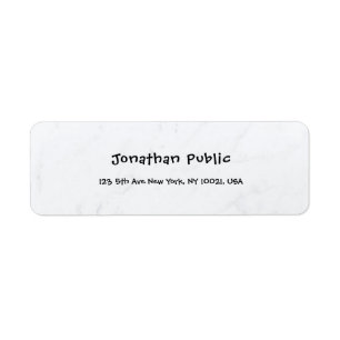 Elegant Simple White Marble Professional Template