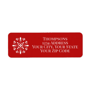 Elegant Simple Winter Snowflake Mailing