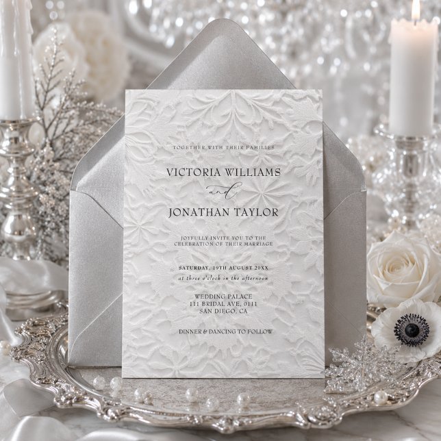Elegant Simple Winter Wedding Invitation (Creator Uploaded)