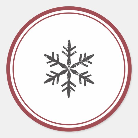Elegant Single Snowflake Sticker