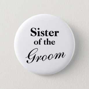 Elegant Sister of the groom buttons