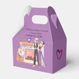 Elegant Skeleton Couple Favour Box