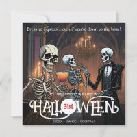 Elegant Skeleton Dress, Dance & Cocktail Halloween