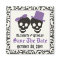 Elegant skulls Halloween wedding Save the Date