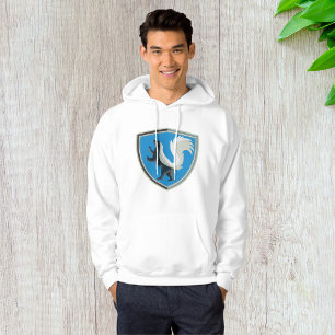 Elegant Skunk Emblem Wildlife Inspired Crest Hoodie