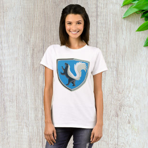 Elegant Skunk Emblem Wildlife Inspired Crest  T-Shirt