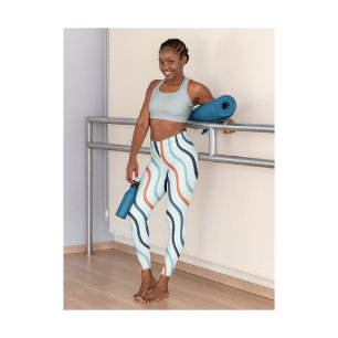 Elegant Sky Blue Yoga Women Leggings