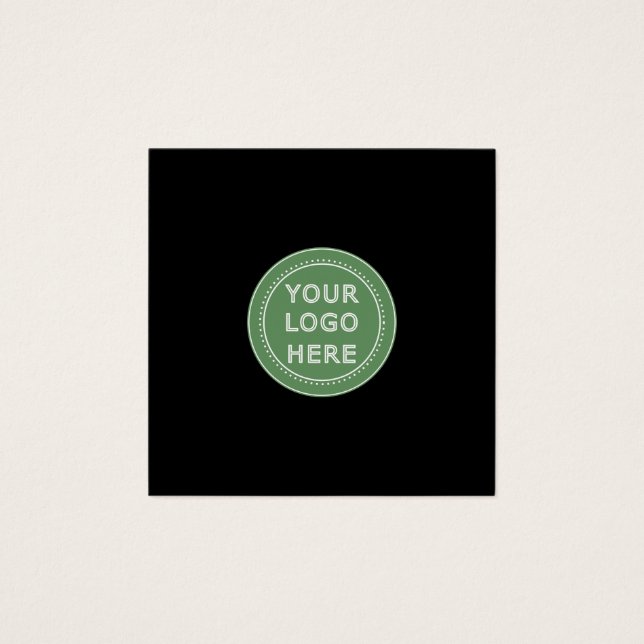 Elegant & Sleek Black QR Code (Front)