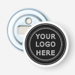 Elegant & Sleek Black QR Code Bottle Opener<br><div class="desc">This design is accessible to all. Feel free to customize the logo,  images,  tStylish Black QR Code Design | Elegant Brandext,  and colours according to your preferences. Thank you very much.</div>