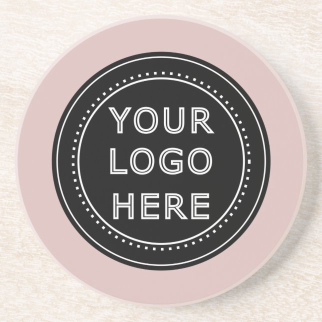 Elegant & Sleek Black QR Code Coaster (Front)