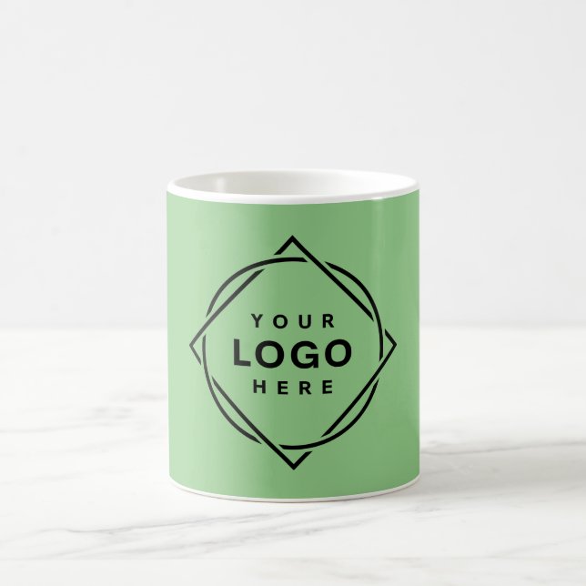 Elegant & Sleek Black QR Code Coffee Mug (Center)