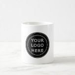Elegant & Sleek Black QR Code Coffee Mug<br><div class="desc">This design is accessible to all. Feel free to customize the logo,  images,  tStylish Black QR Code Design | Elegant Brandext,  and colours according to your preferences. Thank you very much.</div>