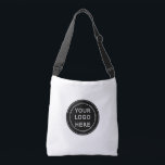 Elegant & Sleek Black QR Code Crossbody Bag<br><div class="desc">This design is accessible to all. Feel free to customize the logo,  images,  tStylish Black QR Code Design | Elegant Brandext,  and colours according to your preferences. Thank you very much.</div>