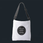 Elegant & Sleek Black QR Code Crossbody Bag<br><div class="desc">This design is accessible to all. Feel free to customize the logo,  images,  tStylish Black QR Code Design | Elegant Brandext,  and colours according to your preferences. Thank you very much.</div>