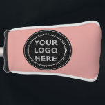 Elegant & Sleek Black QR Code Golf Head Cover<br><div class="desc">This design is accessible to all. Feel free to customize the logo,  images,  tStylish Black QR Code Design | Elegant Brandext,  and colours according to your preferences. Thank you very much.</div>