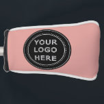 Elegant & Sleek Black QR Code Golf Head Cover<br><div class="desc">This design is accessible to all. Feel free to customize the logo,  images,  tStylish Black QR Code Design | Elegant Brandext,  and colours according to your preferences. Thank you very much.</div>