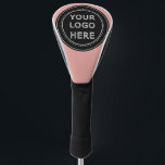 Elegant & Sleek Black QR Code Golf Head Cover<br><div class="desc">This design is accessible to all. Feel free to customize the logo, images, tStylish Black QR Code Design | Elegant Brandext, and colours according to your preferences. Thank you very much.</div>