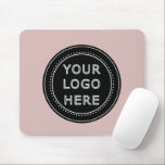 Elegant & Sleek Black QR Code Mouse Pad<br><div class="desc">This design is accessible to all. Feel free to customize the logo,  images,  tStylish Black QR Code Design | Elegant Brandext,  and colours according to your preferences. Thank you very much.</div>
