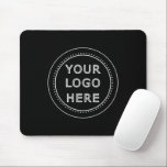Elegant & Sleek Black QR Code Mouse Pad<br><div class="desc">This design is accessible to all. Feel free to customize the logo,  images,  tStylish Black QR Code Design | Elegant Brandext,  and colours according to your preferences. Thank you very much.</div>