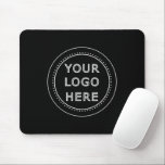 Elegant & Sleek Black QR Code Mouse Pad<br><div class="desc">This design is accessible to all. Feel free to customize the logo, images, tStylish Black QR Code Design | Elegant Brandext, and colours according to your preferences. Thank you very much.</div>