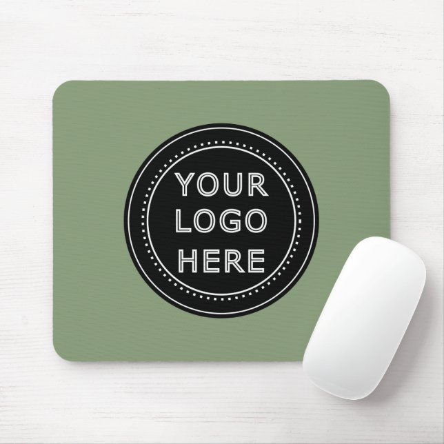 Elegant & Sleek Black QR Code Mouse Pad (With Mouse)