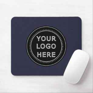 Elegant & Sleek Black QR Code Mouse Pad