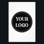 Elegant & Sleek Black QR Code Photo Print<br><div class="desc">This design is accessible to all. Feel free to customize the logo,  images,  tStylish Black QR Code Design | Elegant Brandext,  and colours according to your preferences. Thank you very much.</div>