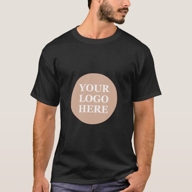 Elegant & Sleek Black QR Code T-Shirt (Front)