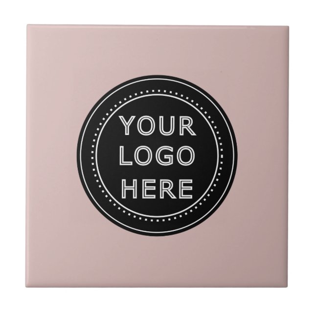 Elegant & Sleek Black QR Code Tile (Front)