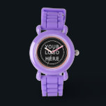 Elegant & Sleek Black QR Code Watch<br><div class="desc">This design is accessible to all. Feel free to customize the logo,  images,  tStylish Black QR Code Design | Elegant Brandext,  and colours according to your preferences. Thank you very much.</div>