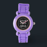 Elegant & Sleek Black QR Code Watch<br><div class="desc">This design is accessible to all. Feel free to customize the logo,  images,  tStylish Black QR Code Design | Elegant Brandext,  and colours according to your preferences. Thank you very much.</div>