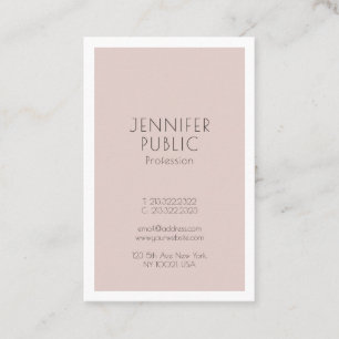Elegant Sleek Design Professional Plain Modern Business Card