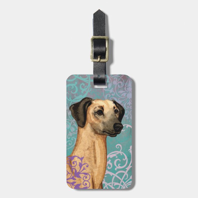 Elegant Sloughi Luggage Tag (Front Vertical)