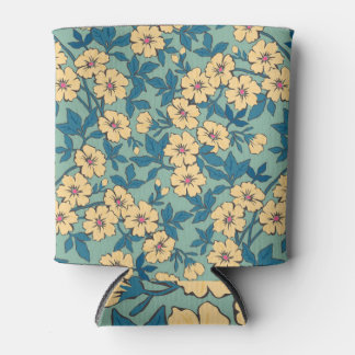 Elegant Small Hand Drawn Floral Can Cooler