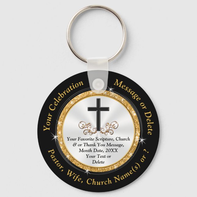 Elegant, Small Religious Gifts, Any Occasion Keychain (Front)
