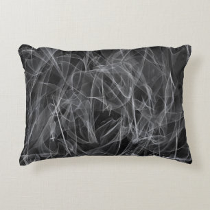 Elegant Smoke Swirls – Mystical Aesthetics Accent Pillow