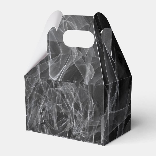 Elegant Smoke Swirls – Mystical Aesthetics Favor Box (Front Side)