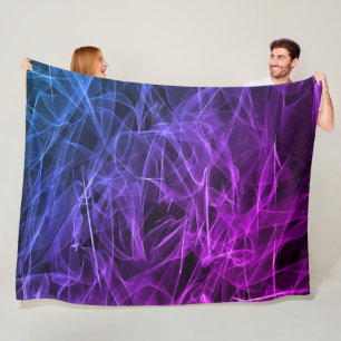 Elegant Smoke Swirls – Mystical Aesthetics Fleece Blanket