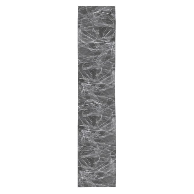 Elegant Smoke Swirls – Mystical Aesthetics  Short Table Runner (Front)