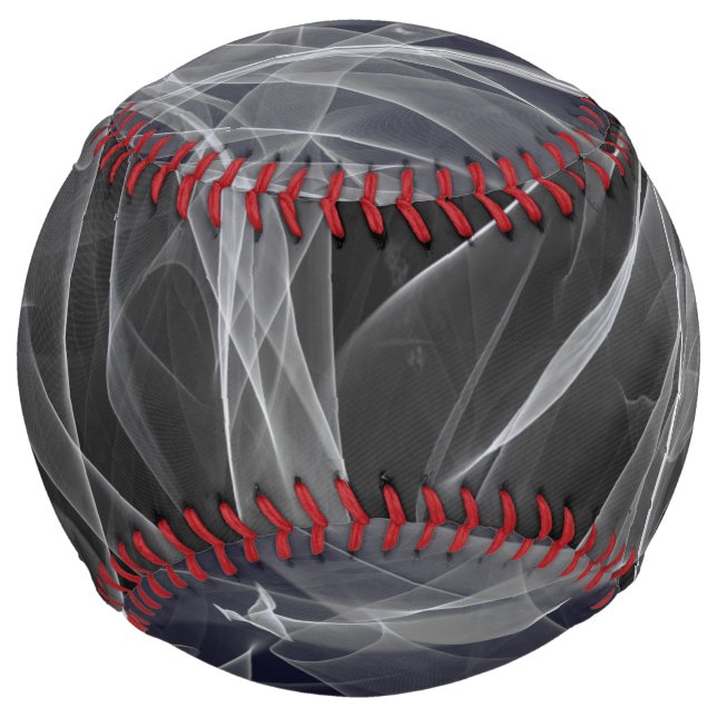 Elegant Smoke Swirls – Mystical Aesthetics Softball (Front)