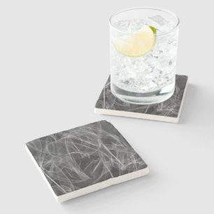 Elegant Smoke Swirls – Mystical Aesthetics Stone Coaster