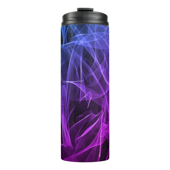 Elegant Smoke Swirls – Mystical Aesthetics Thermal Tumbler (Front)