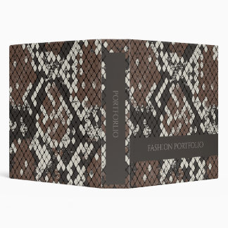 Elegant Snake Skin Portfolio Binder