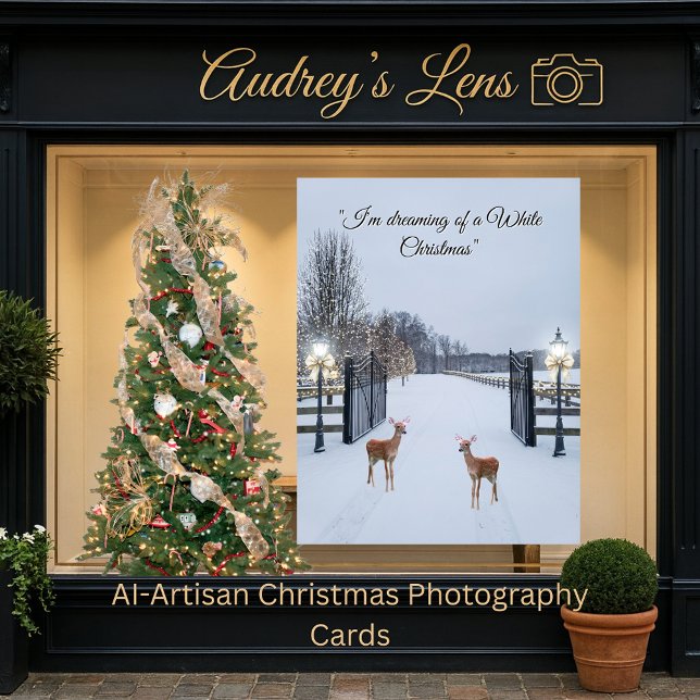 Elegant Snow Serene Scene  Design Card (Creator Uploaded)