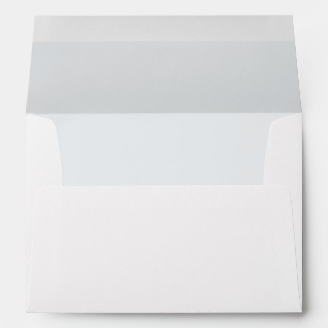 Elegant Snow White Lined Envelopes (Back (Bottom))