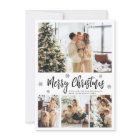 Elegant Snowflake 4 Photo Collage Christmas